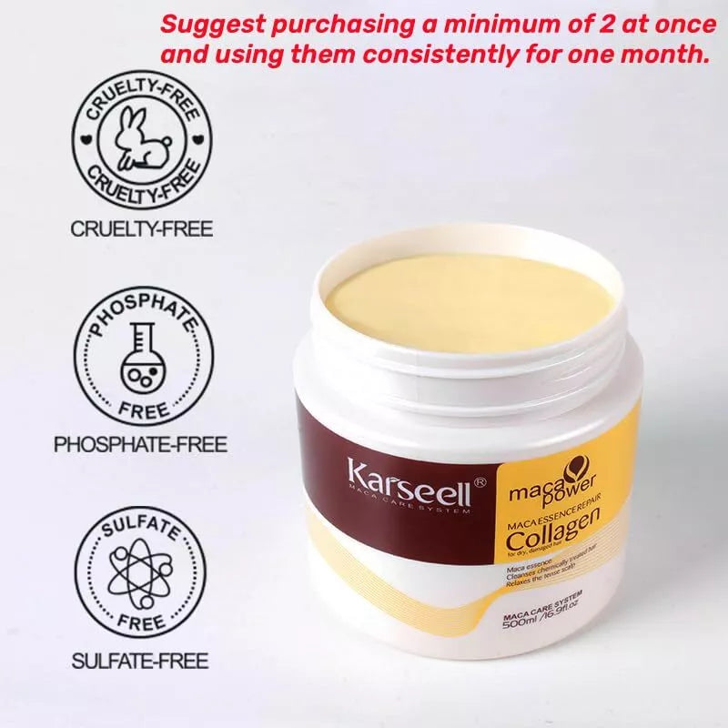 Karseell Collagen Hair Treatment Deep Repair Conditioning Argan Oil Collage