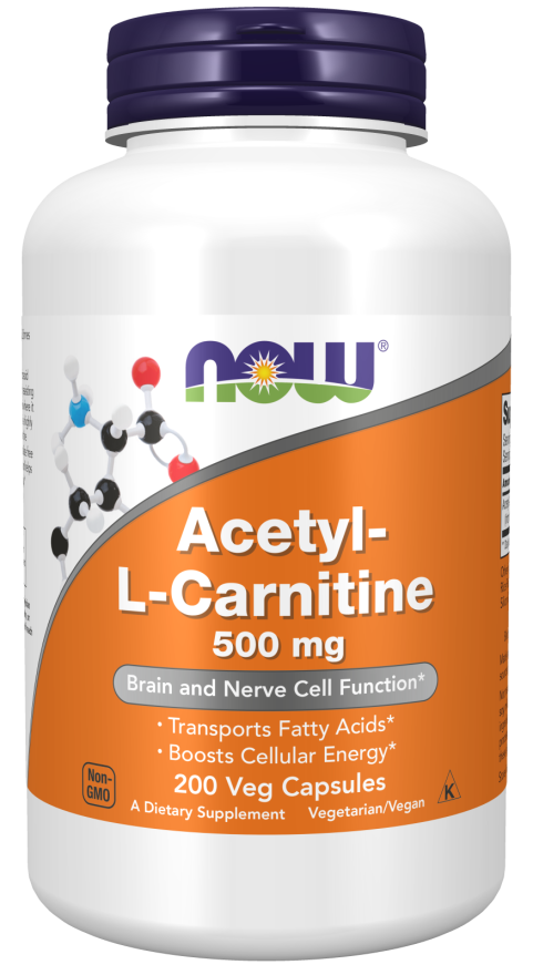 Acetyl-L-Carnitine 500 mg Veg Capsules 200ct