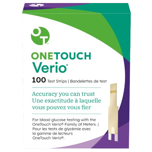 100 ONETOUCH VERIO TEST STRIPS