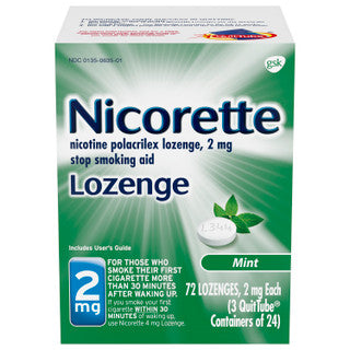 Nicorette 2mg Nicotine Lozenges Mint