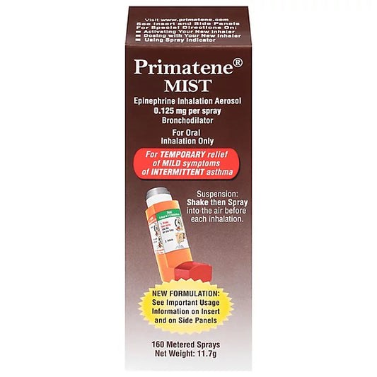 Primatene MIST Epinephrine Oral Inhalation Aerosol 4.6 stars out of 3734 reviews (4.6)| 3,734 ratings