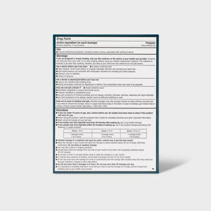 Nicotine 4mg Lozenge Stop Smoking Aid - Mint - 144 Count - up&up